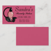 ヴィンテージピンク香水ボトルカスタム名刺 名刺 (正面/裏面)