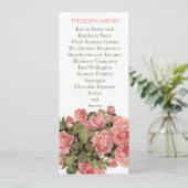 ヴィンテージピンク魔法結婚バラのメニュー メニュー (スタンド正面)