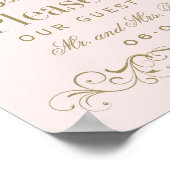 ヴィンテージピンク アンティーク調の花飾り ウェディング ゲストブック (角)