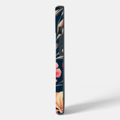 ヴィンテージピンク、オレンジ、赤の花柄 Case-Mate iPhoneケース (裏面 / 左)