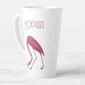 ヴィンテージピンク カフェラテマグ (左アングル)