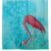 ヴィンテージピンク シャワーカーテン (正面)