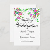 ヴィンテージピンク セーブザデート (正面/裏面)