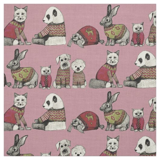 ヴィンテージピンク ファブリック (見本)