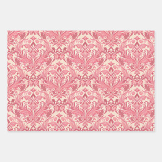 ヴィンテージピンク ラッピングペーパーシート