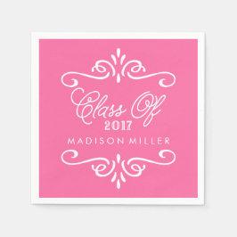 ヴィンテージピンク | 卒業ナプキン スタンダードカクテルナプキン