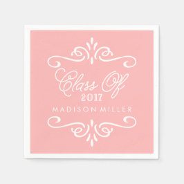 ヴィンテージピンク | 卒業ナプキン スタンダードカクテルナプキン