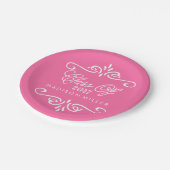 ヴィンテージピンク | 卒業党 ペーパープレート (アングル)