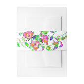 ヴィンテージピンク 招待状ベリーバンド (正面例)