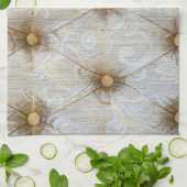 ヴィンテージピンタック生地キッチンディッシュタオル キッチンタオル (折り畳み)