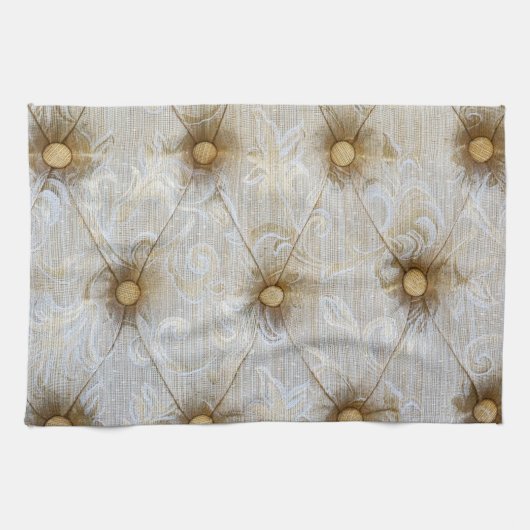 ヴィンテージピンタック生地キッチンディッシュタオル キッチンタオル (横)