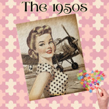 ヴィンテージピンナップの女の子と第2次世界大戦飛行機エレガント、