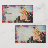 ヴィンテージピンナップグランジデジタルアート 名刺 (正面/裏面)