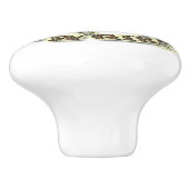 ヴィンテージピンナップロデオ女性のカーボーイドロワープル セラミックノブ (側面)