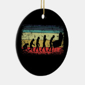 ヴィンテージピンボール進化ピンボールプレーヤーレトロ セラミックオーナメント (右)