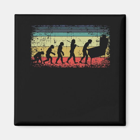 ヴィンテージピンボール進化ピンボールプレーヤーレトロ マグネット (正面)