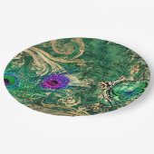 ヴィンテージピーコックすべての行事 ペーパープレート (アングル)