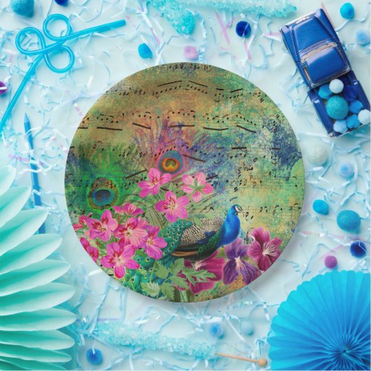 ヴィンテージピーコックすべての行事 ペーパープレート (パーティー)