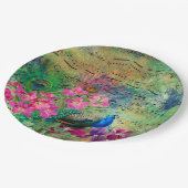 ヴィンテージピーコックすべての行事 ペーパープレート (アングル)