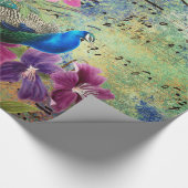 ヴィンテージピーコックすべての行事 ラッピングペーパー (角)