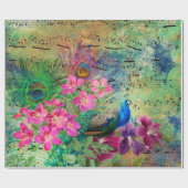 ヴィンテージピーコックすべての行事 ラッピングペーパー (フラット)