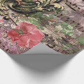 ヴィンテージピーコックすべての行事 ラッピングペーパー (角)