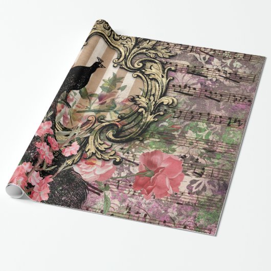 ヴィンテージピーコックすべての行事 ラッピングペーパー (アンロールド)