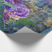 ヴィンテージピーコックすべての行事 ラッピングペーパー (角)