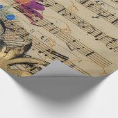 ヴィンテージピーコックすべての行事 ラッピングペーパー (角)