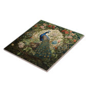 ヴィンテージピーコックのウィリアムモリスガーデン タイル (側面)