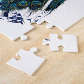 ヴィンテージピーコックイラストレーション ジグソーパズル (側面)