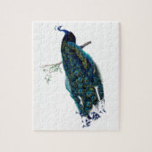 ヴィンテージピーコックイラストレーション ジグソーパズル (縦)