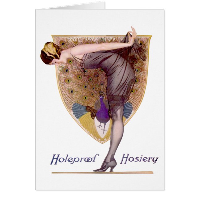 ヴィンテージピーコックウーマンフラッパーかわいらし (正面)