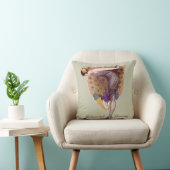 ヴィンテージピーコックウーマンフラッパーかわいらし クッション (椅子)