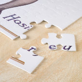 ヴィンテージピーコックウーマンフラッパーかわいらし ジグソーパズル (側面)