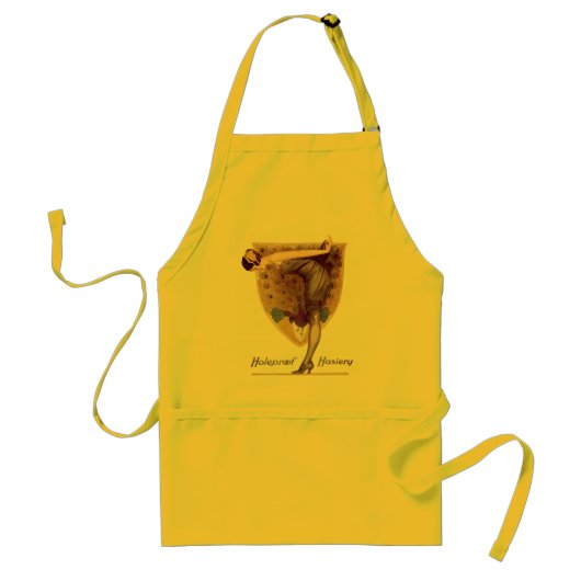 ヴィンテージピーコックウーマンフラッパーかわいらし スタンダードエプロン (正面)
