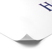 ヴィンテージピーコックウーマンフラッパーかわいらし ポスター (角)