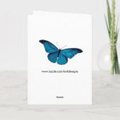 ヴィンテージピーコックエフランスのフェラコラージュ誕生日 カード (裏面)