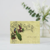 ヴィンテージピーコックオンブランチアパレルとギフト ポストカード (スタンド正面)