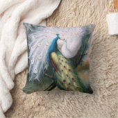 ヴィンテージピーコックキス クッション (ブランケット)