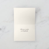 ヴィンテージピーコックスモノグラムアイボリーBG サンキューカード (内部)