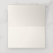 ヴィンテージピーコックスモノグラムアイボリーBG プレイスカード (内部開封)