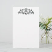 ヴィンテージピーコックスモノグラム 便箋 (スタンド正面)