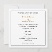 ヴィンテージピーコックスモノグラム 招待状 (裏面)