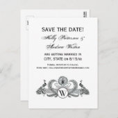 ヴィンテージピーコックスモノグラム 案内ポストカード (正面/裏面)