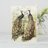 ヴィンテージピーコックス誕生日パーティー 招待状 (スタンド正面)