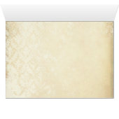 ヴィンテージピーコックス鳥かご結婚式招待状 (内部横(下))