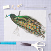 ヴィンテージピーコックティッシュペーパー 薄葉紙 (クラフト)