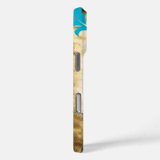 ヴィンテージピーコックバードケージダマスクiPhoneケース Case-Mate iPhoneケース (裏面 / 右)