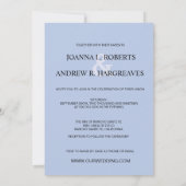 ヴィンテージピーコックピーニーズダブルシー中国のズ結婚 招待状 (裏面)